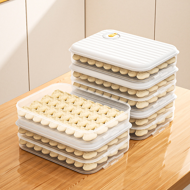 家庭用食品グレードの冷凍と特殊な密封保存のための最小限に設計された餃子箱