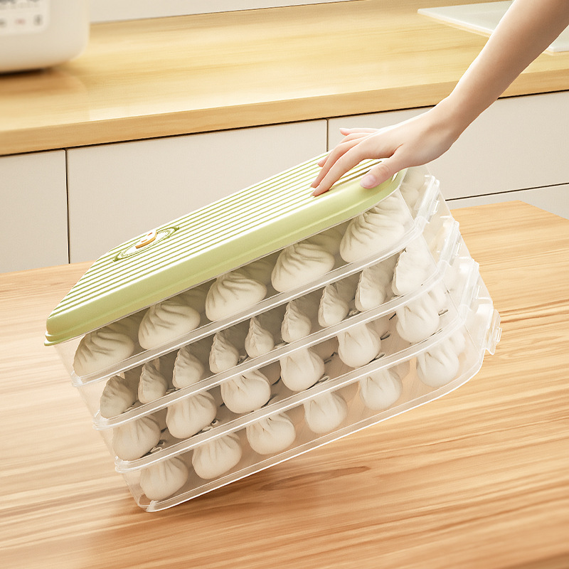 家庭用食品グレードの冷凍と特殊な密封保存のための最小限に設計された餃子箱